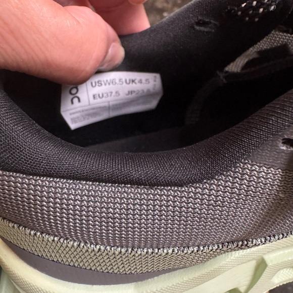 Cloud Monster 2 / On Running Charcoal and Mint Shoes - Picture 4 of 6